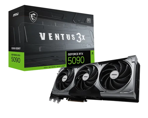 Card màn hình VGA MSI GeForce RTX™ 5090 32G VENTUS 3X OC